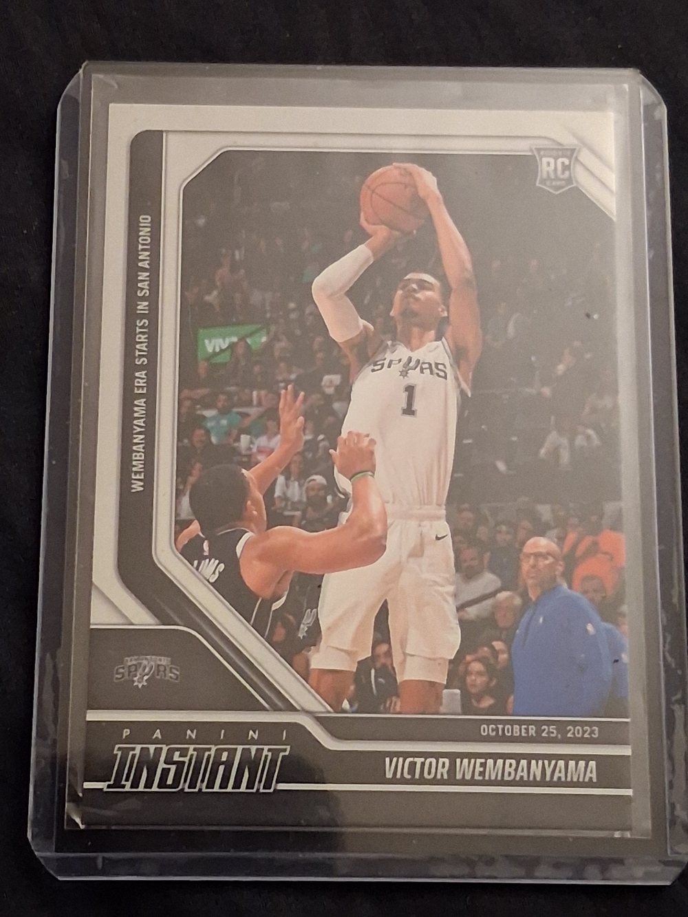 Victor Wembanyama NBA DEBUT 1ST GAME Card Spurs Rookie RC Panini Instant Wemby 5